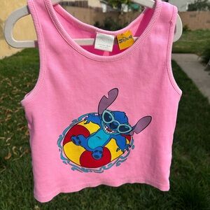 Zara Pink Tank Top with Playful Character